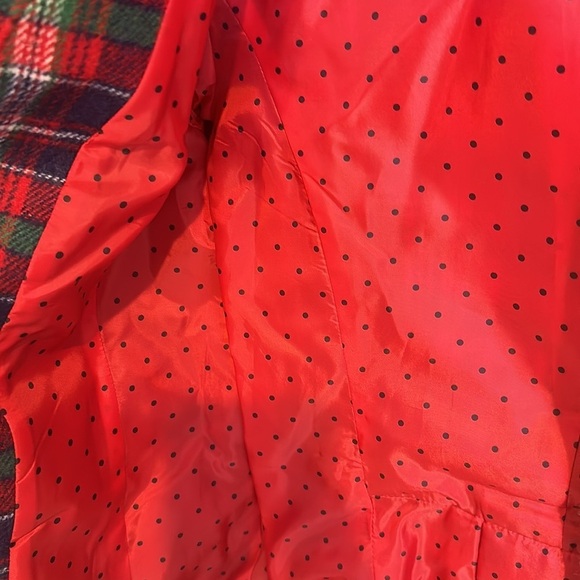 Talbots red/blue/green plaid blazer. Size 2​ - Picture 5 of 5